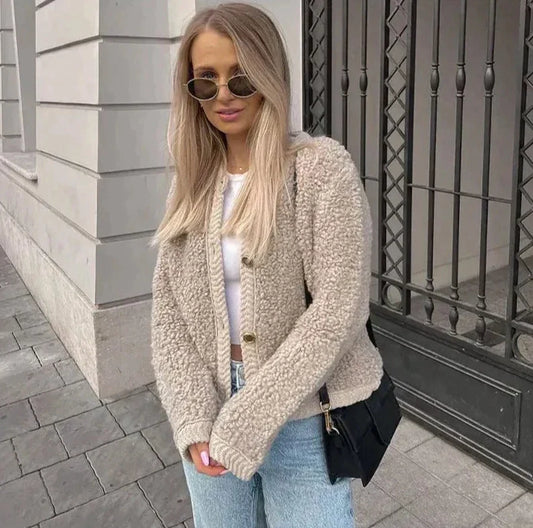 Brianna | Women's Button-Front Textured Cardigan Sweater - Image 1