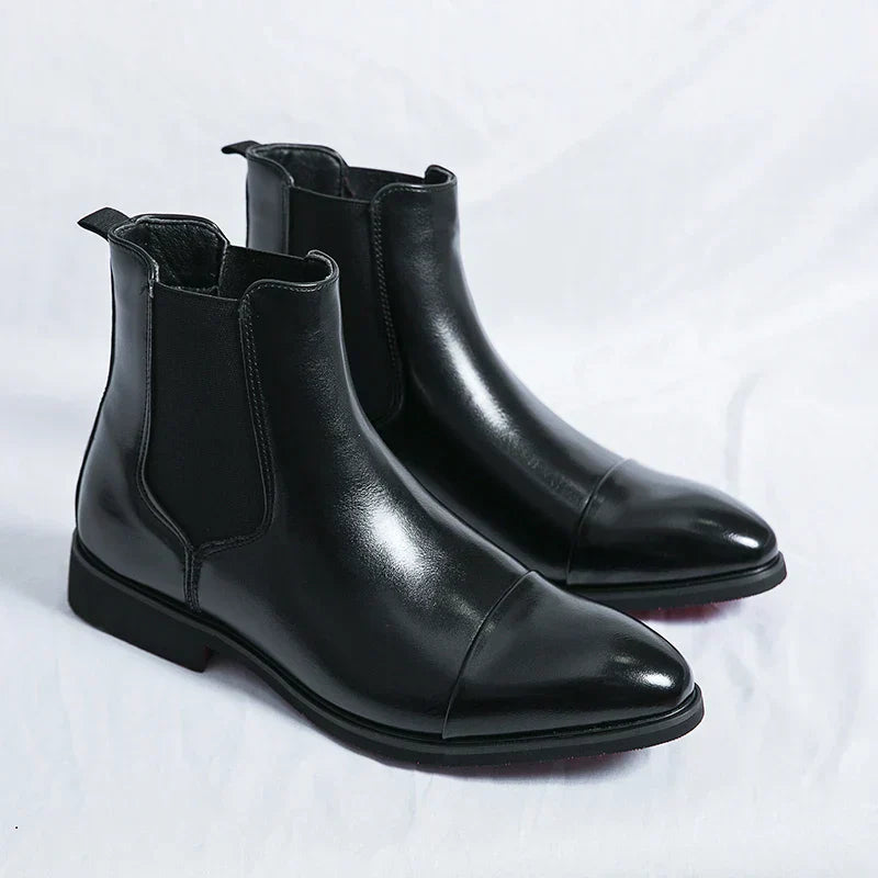 Joaquin | Men's Chelsea Pull-On Dress Boots - Image 3