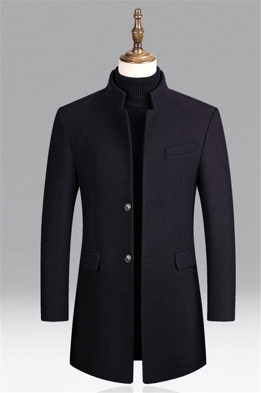 Thomas | Stylish Slim-Fit Wool Coat - Image 2