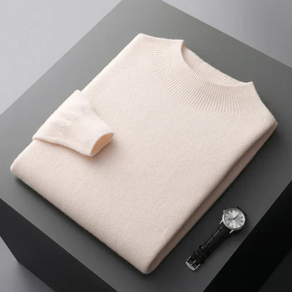 Louie | Men's Mock Neck Sweater - Image 8