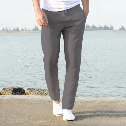 John | Men's lightweight cotton linen trousers - Image 2