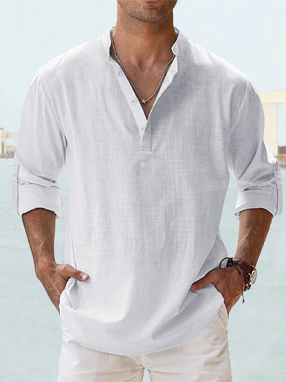 Clark | Casual Linen Shirt for Men – Relaxed Fit – Breathable and Stylish - Image 5