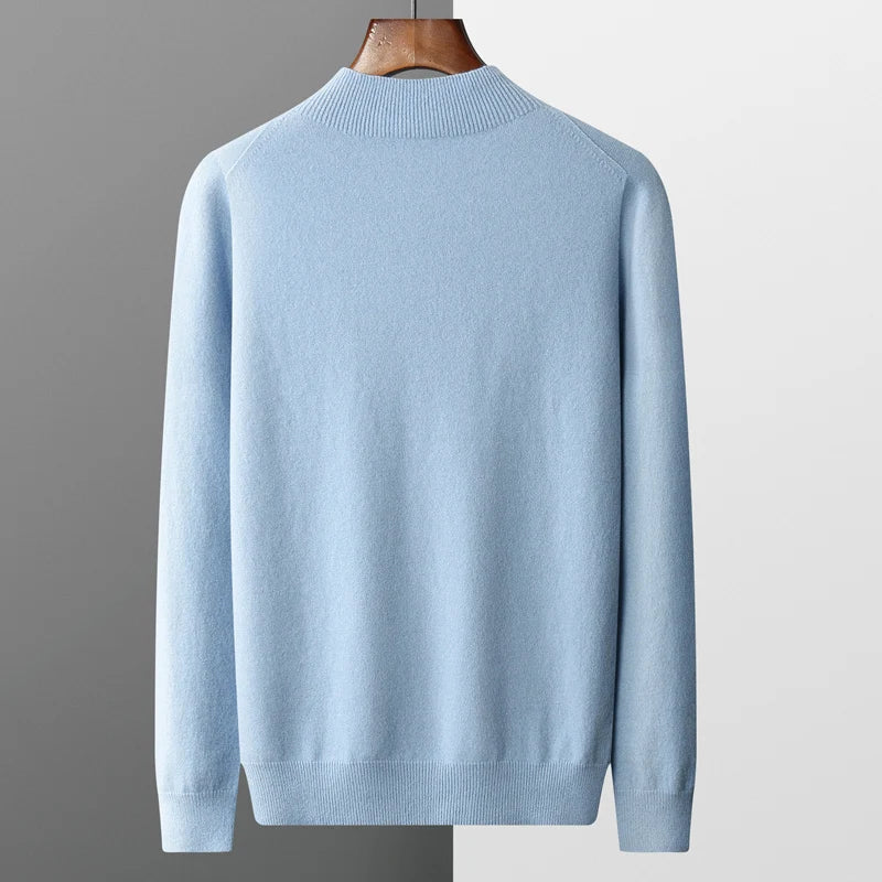 Louie | Men's Mock Neck Sweater - Image 4