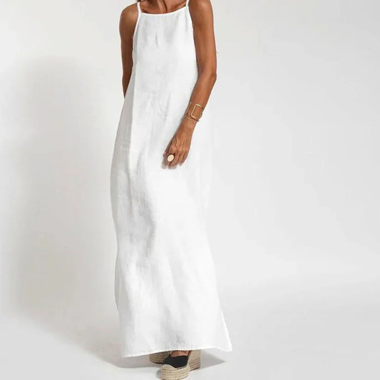 Piper | Elegant Strapless Slip Dress with Delicate Slits - Image 1