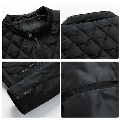William | Men's Quilted Lightweight Bomber Jacket - Image 5