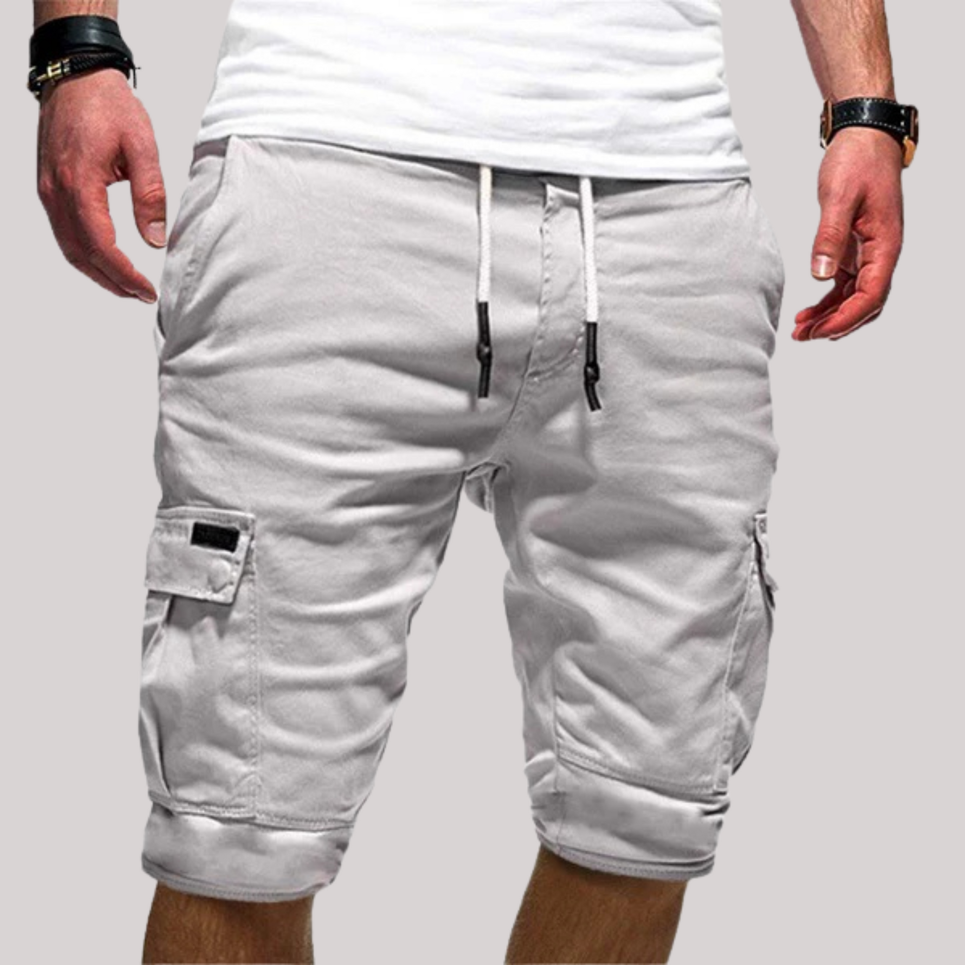 Ralph | Comfortable Cargo Shorts with Drawstring for Men - Image 1