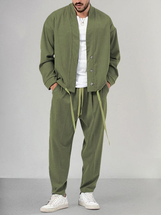 Raphael | Men's Relaxed Fit Two-Piece Pant Set - Image 1