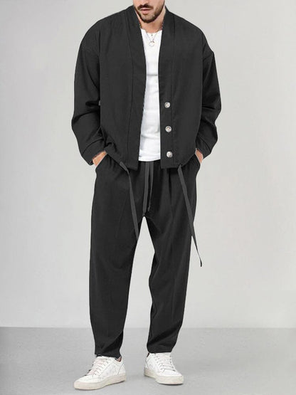 Raphael | Men's Relaxed Fit Two-Piece Pant Set - Image 2
