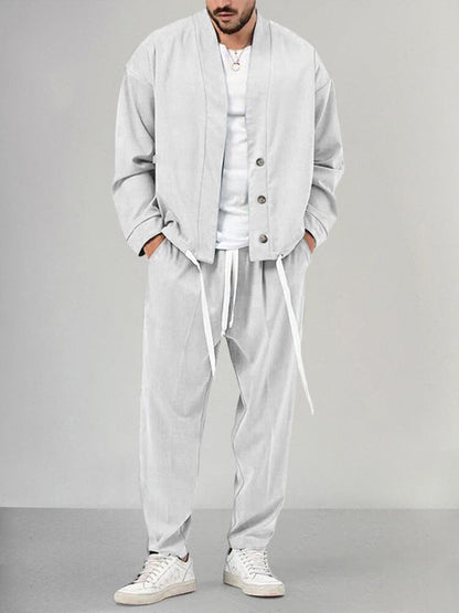 Raphael | Men's Relaxed Fit Two-Piece Pant Set - Image 5
