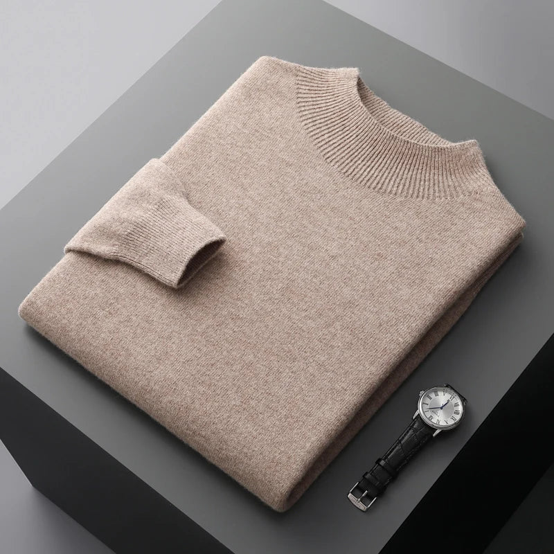 Louie | Men's Mock Neck Sweater - Image 7