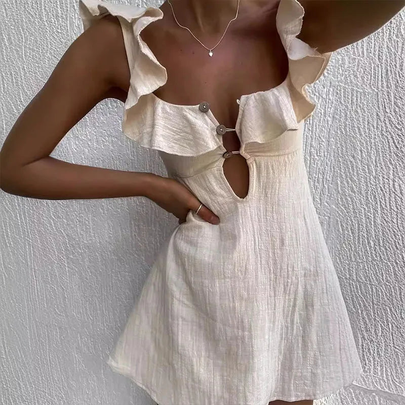 Zomer | Elegant Lightweight Summer Mini Dress - Image 4