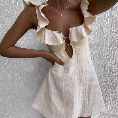 Zomer | Elegant Lightweight Summer Mini Dress - Image 4