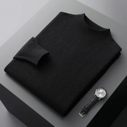 Louie | Men's Mock Neck Sweater - Image 5