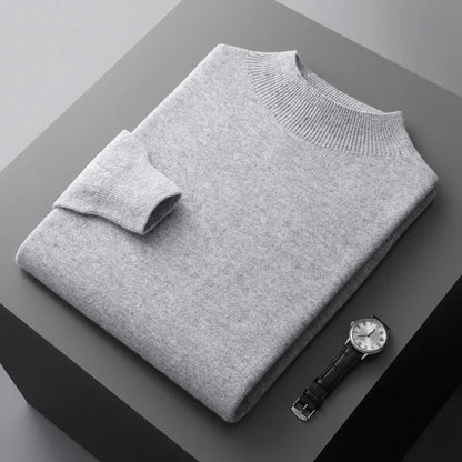 Louie | Men's Mock Neck Sweater - Image 11