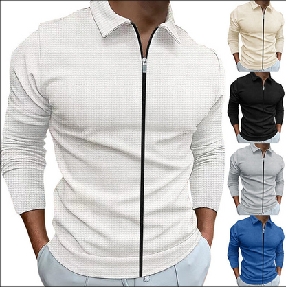 Jeremy | Elegant Zip-Up Shirt for Comfort - Image 8