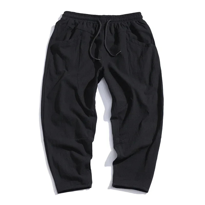 Gerald | Kyoto Linen Cropped Pants for Men - Image 5