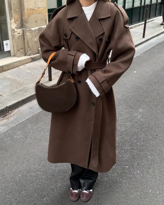 Leila | Women's Double-Breasted Belted Trench Coat - Image 1