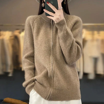 Teresa | Women's Zip-Up Sweater Jacket - Image 6