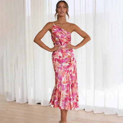 Madison | Elegant Asymmetrical Floral Midi Dress for Every Occasion - Image 4