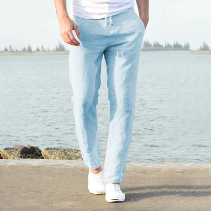 John | Men's lightweight cotton linen trousers - Image 6