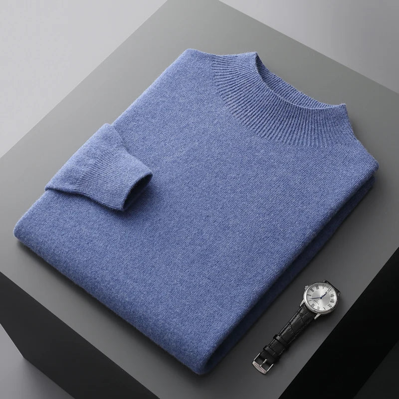 Louie | Men's Mock Neck Sweater - Image 1
