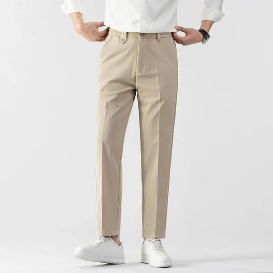 Couture-moda | Men’s Slim Fit Trousers – Lightweight Fabric – Tailored Cut – Stylish Business Casual - Image 1