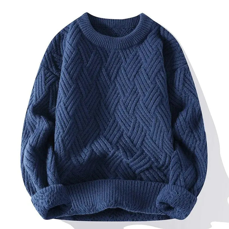 Morgan | Men's Crewneck Patterned Sweater - Image 10