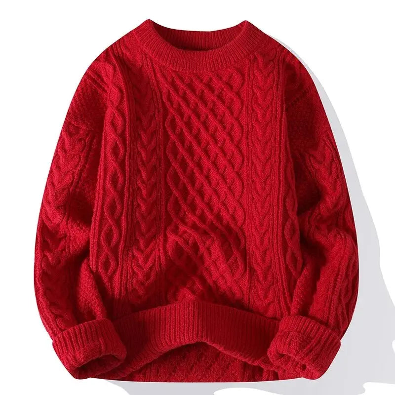 Morgan | Men's Crewneck Patterned Sweater - Image 12