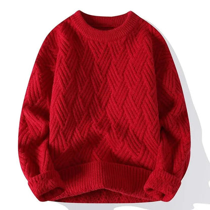 Morgan | Men's Crewneck Patterned Sweater - Image 2