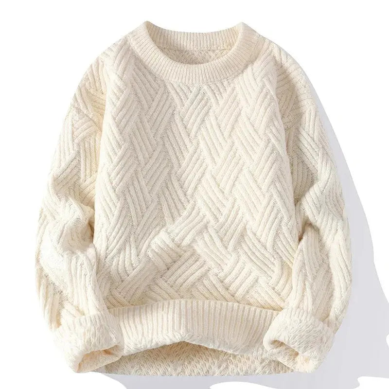Morgan | Men's Crewneck Patterned Sweater - Image 7