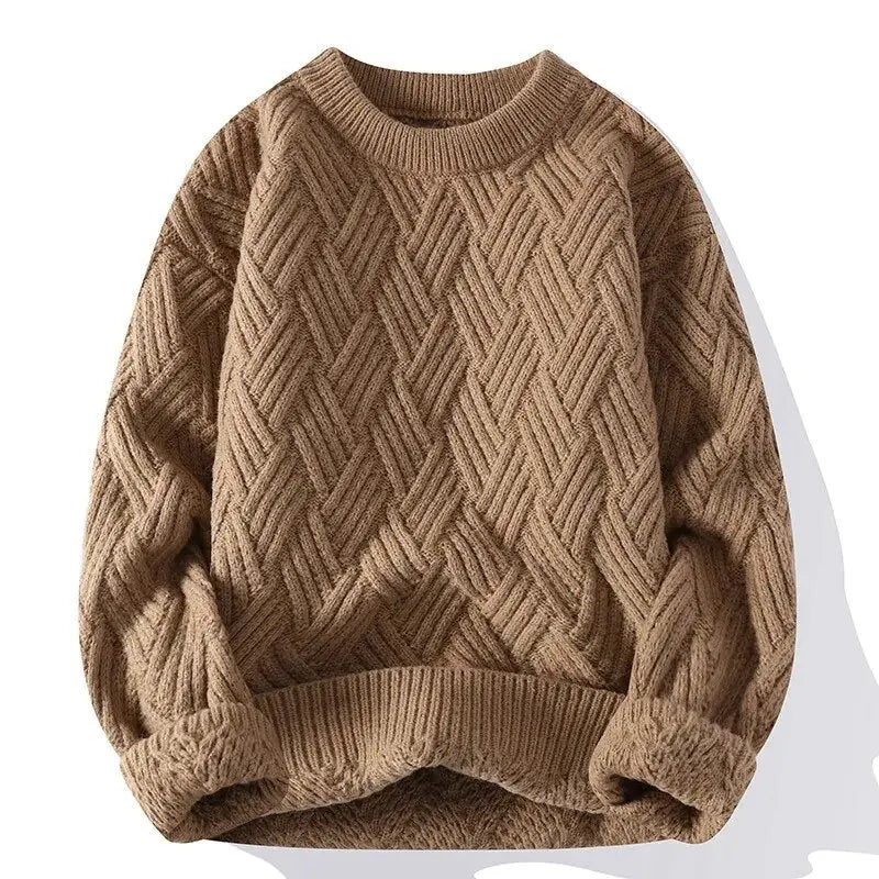 Morgan | Men's Crewneck Patterned Sweater - Image 8