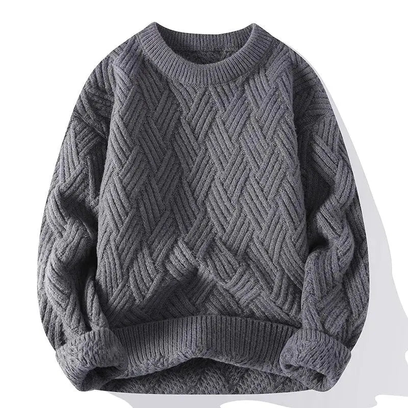 Morgan | Men's Crewneck Patterned Sweater - Image 1