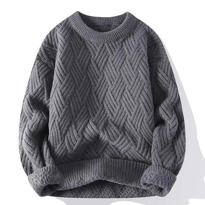 Morgan | Men's Crewneck Patterned Sweater - Image 1