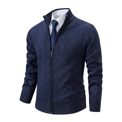 Richard | Men's Zip-Up Cardigan Sweater - Image 1