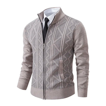 Richard | Men's Zip-Up Cardigan Sweater - Image 3