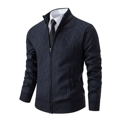 Richard | Men's Zip-Up Cardigan Sweater - Image 6