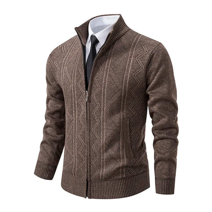 Richard | Men's Zip-Up Cardigan Sweater - Image 4