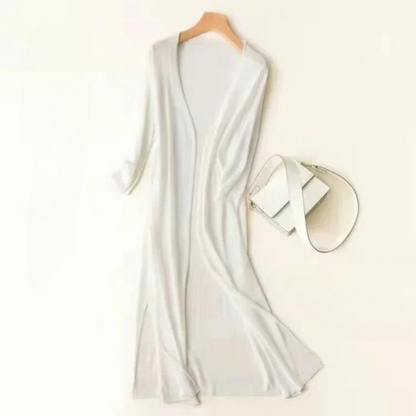 Laura | Women's Long Open Front Cardigan - Image 9