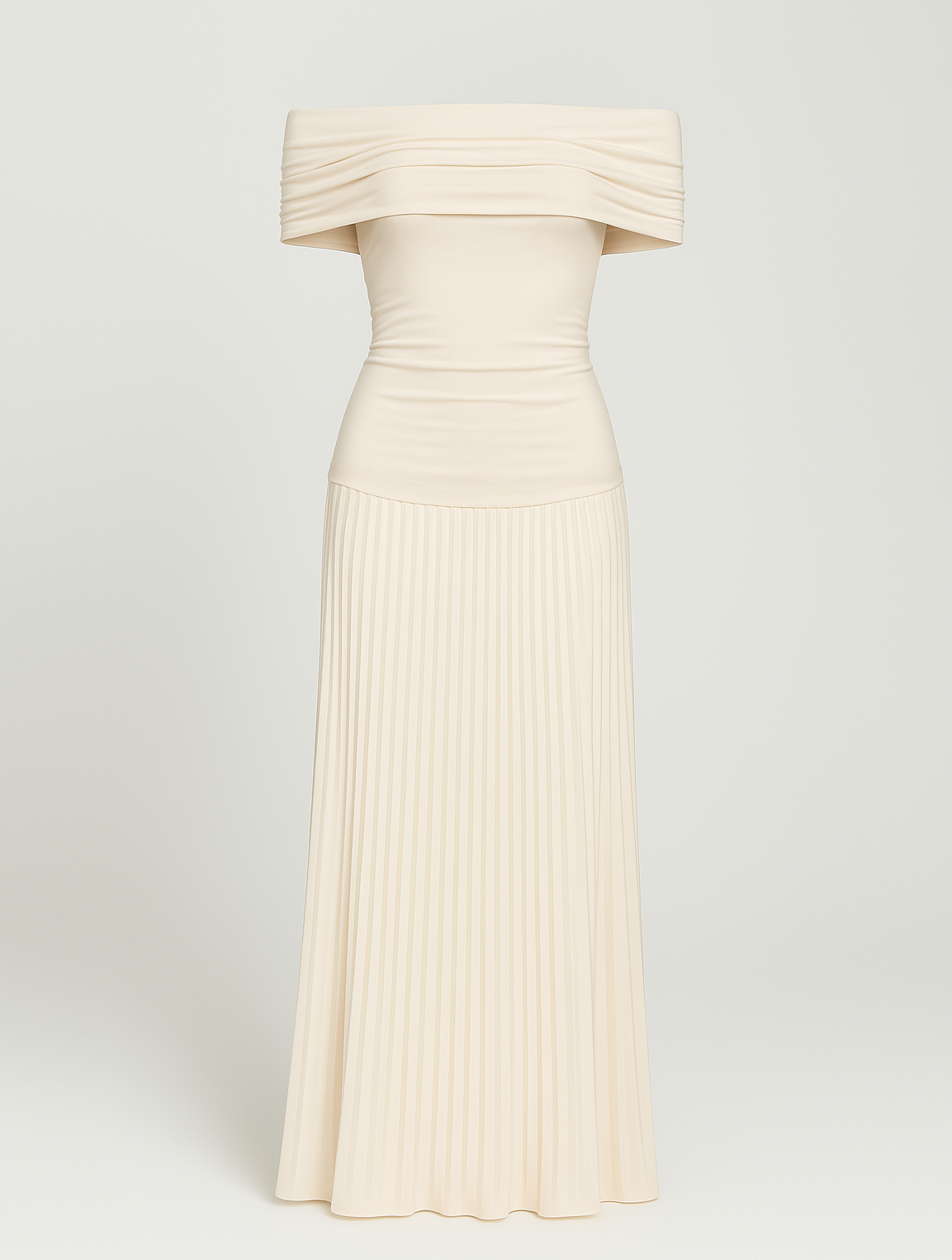Susan | Timeless Elegant Off-Shoulder Maxi Dress - Image 4