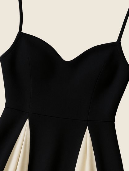 Charlotte | Portofino Elegant Contrast Panel Dress - Image 3