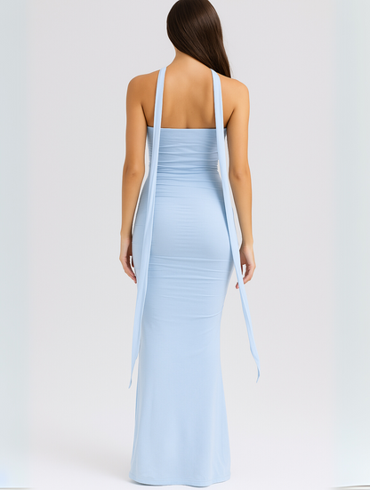 Phyllis | Elegant Strapless Choker Dress - Image 4