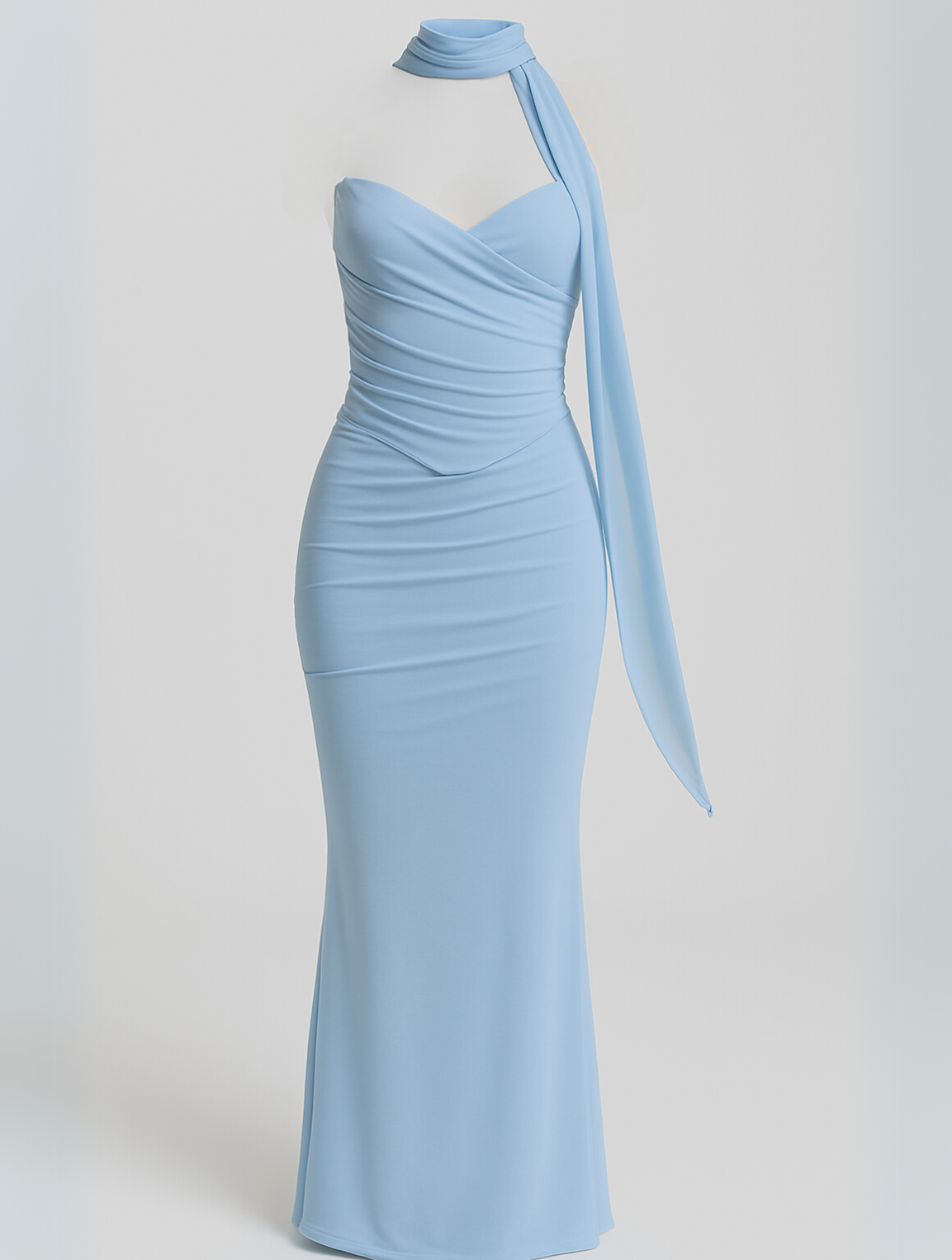 Phyllis | Elegant Strapless Choker Dress - Image 5