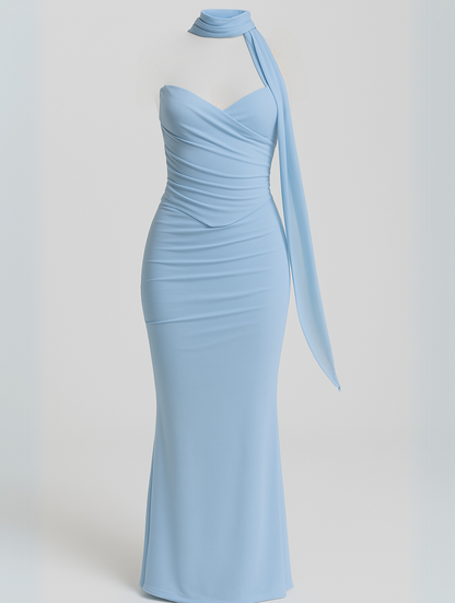 Phyllis | Elegant Strapless Choker Dress - Image 5