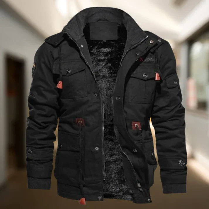 Preston | Men's Hooded Military Jacket - Image 1