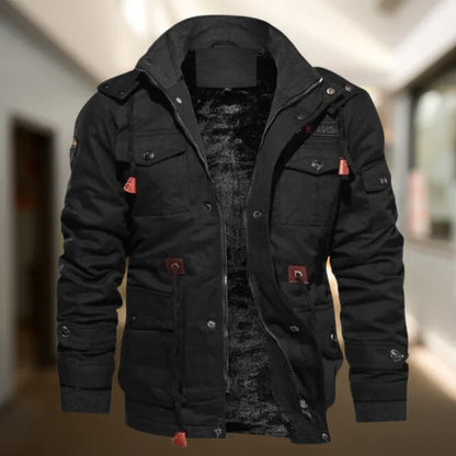 Preston | Men's Hooded Military Jacket - Image 1