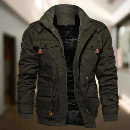Preston | Men's Hooded Military Jacket - Image 2