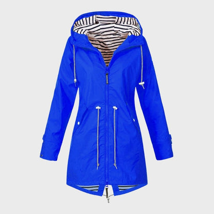 Kathy | Women's Longline Hooded Rain Jacket - Image 8