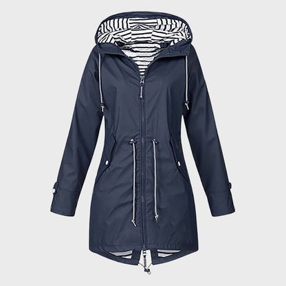 Kathy | Women's Longline Hooded Rain Jacket - Image 6