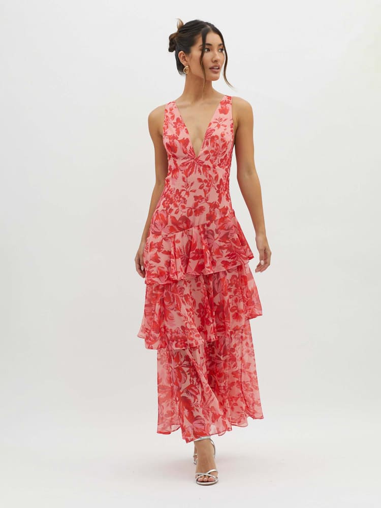 Kay | Strappy Back Floral Maxi Dress for Spring Elegance - Image 1