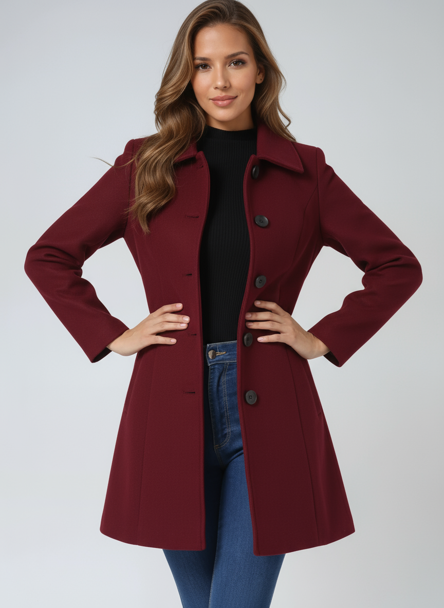 Josephine | Women's Button-Front Fit and Flare Jacket - Image 9
